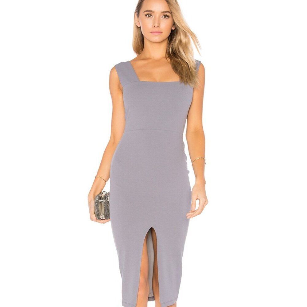 Nookie Dream Girl Midi Dress in Storm size small